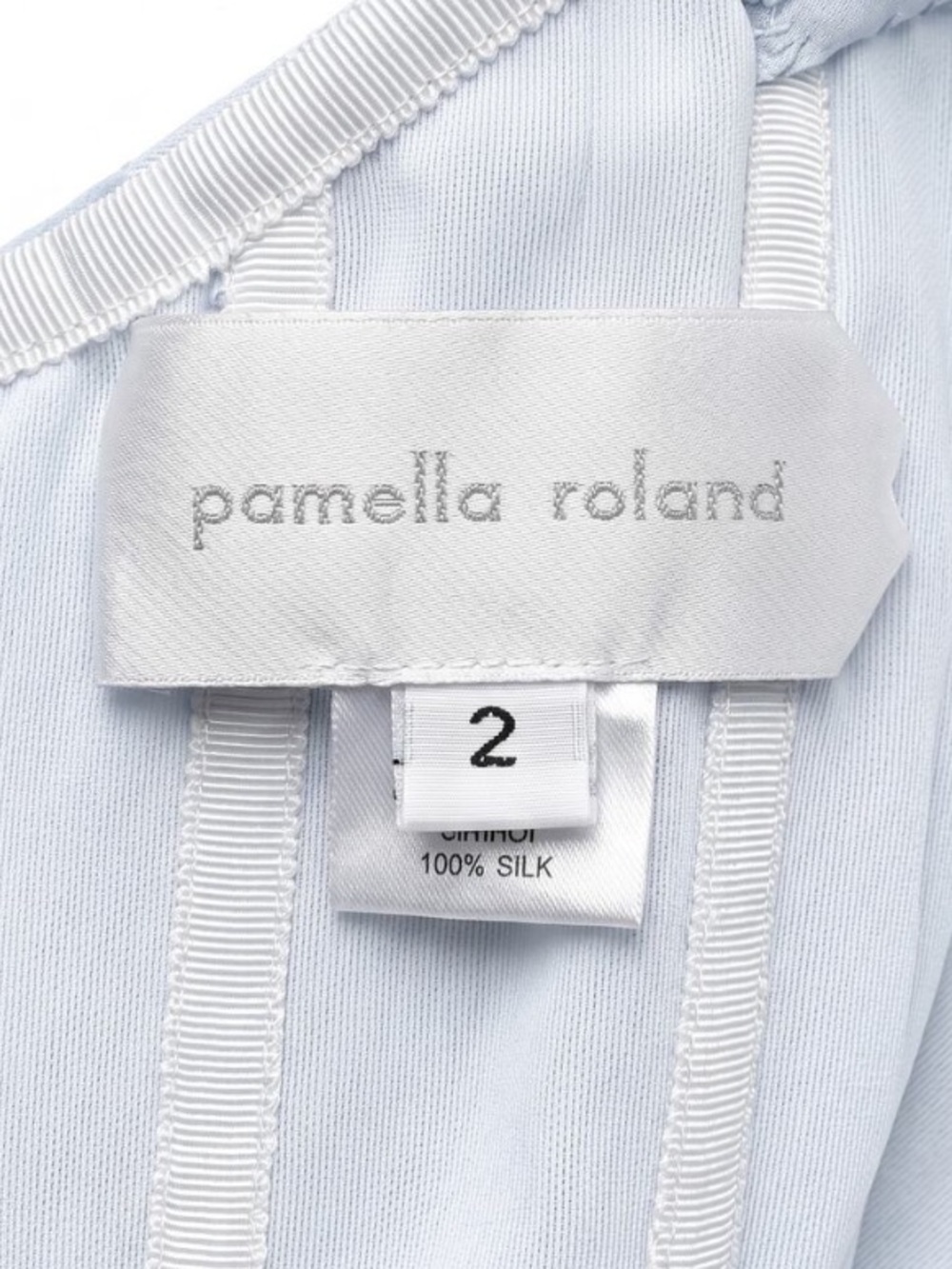 Pamella Roland One-Shoulder Silk-Chiffon Gown - Picture 7 of 16